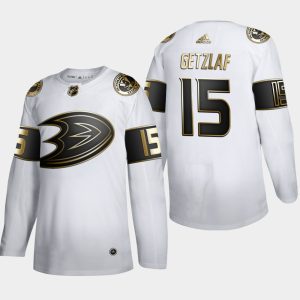 Herren Anaheim Ducks Eishockey Trikot Ryan Getzlaf #15 NHL Golden Edition Weiß Authentic